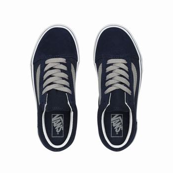 Detske Tenisky Vans Old Skool (4-8 years) Modre/Tmavo Siva VA12NXJFM